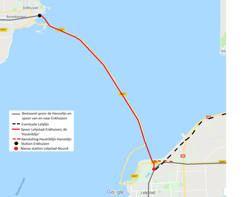 Treinverbinding lelystad enkhuizen
