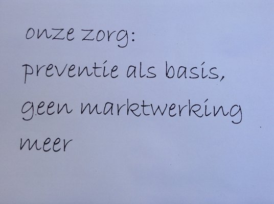 Plaatje petitie zorg