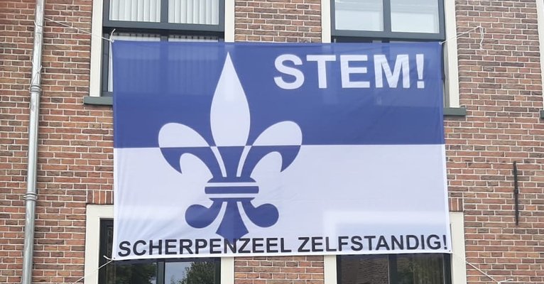 Vlag bij piet