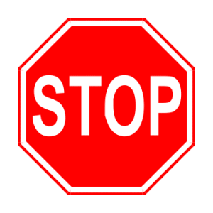 Stop bord