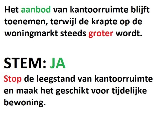 Goedkope kantoorruimte zet zich in voor krapte woningmarkt.