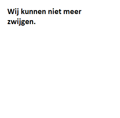 Zwijgen