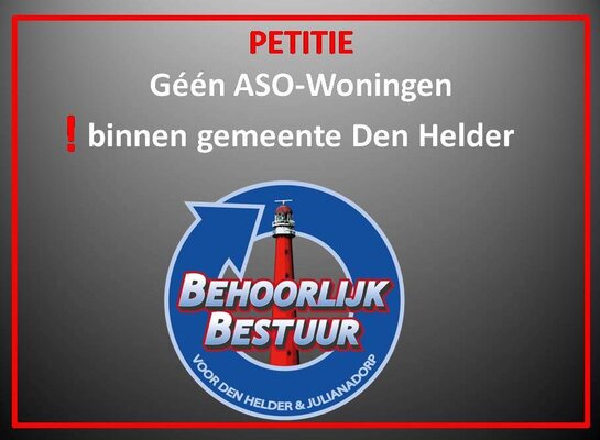 Petitie aso woningen rood