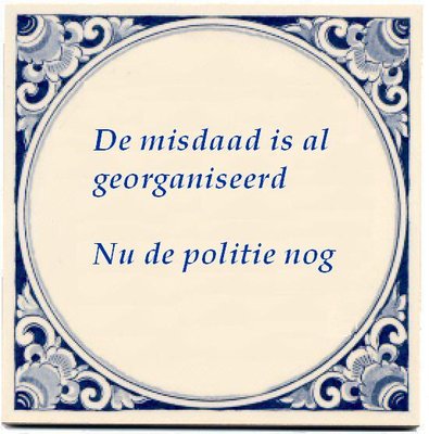 Tegeltje politie