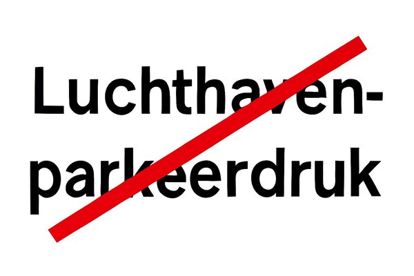 Luchthaven parkeerdruk