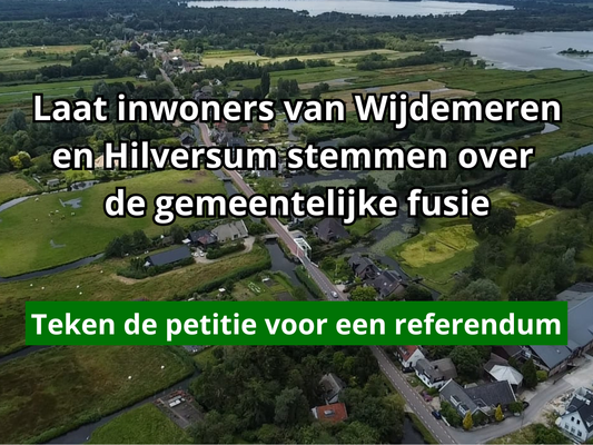 Referendum wijdemeren hilversum fusie