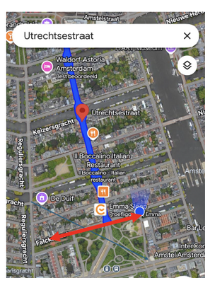 Utrechtsestraat   afbeelding  zuidwaarts