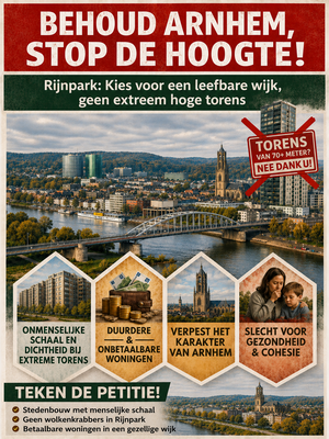 Petitie behoud arnhem stop de hoogte