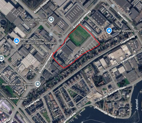 Plattegrond met locatie