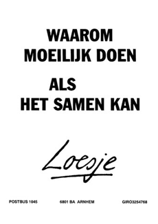 Participeren loesje