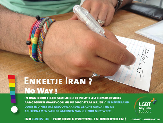 Enkeltje iran no way! lgbt asylum support 2