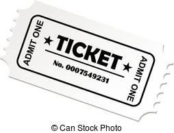 Ticket clip art vector csp25602762